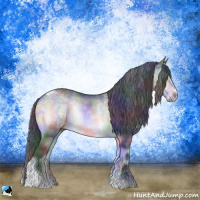 Horse Color:Nacre Brown Chinchilla Onyx Tobiano Rabicano 