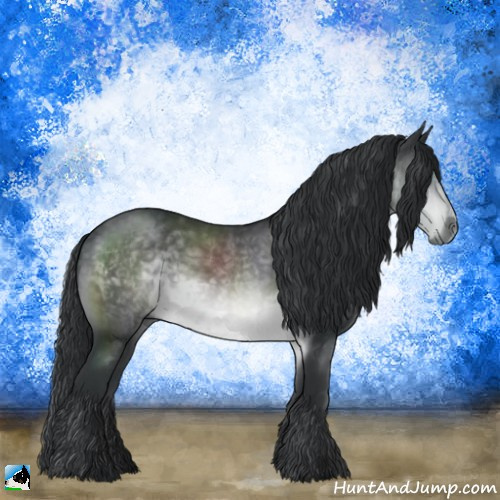 Horse Color:Brown Chinchilla Rabicano