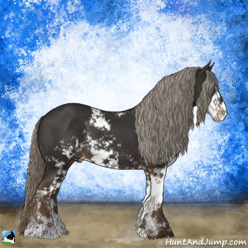 Horse Color:Liver Chestnut Mushroom Sabino Rabicano 