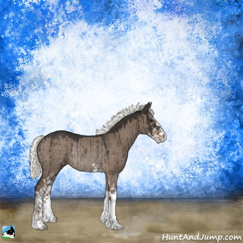 Horse Color:Liver Red Dun Mushroom Sabino Rabicano Brindle 