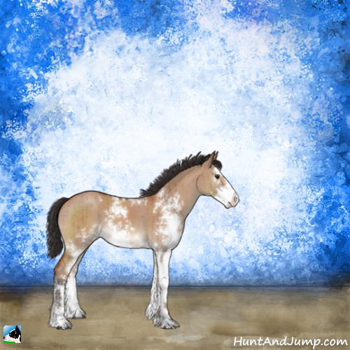 Horse Color:Brown Dun Mushroom Sabino Brindle 