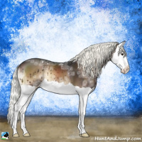 Horse Color:Liver Red Onyx Ice Mushroom Splash 