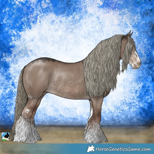 Horse Color:Liver Red Dun Mushroom Sabino Rabicano 