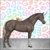 Horse Color:Silver Black 
