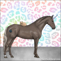 Horse Color:Silver Black 