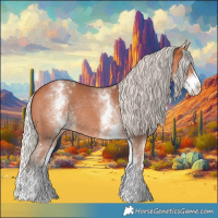 Horse Color:White Spotted Silver Bay Sabino Rabicano 