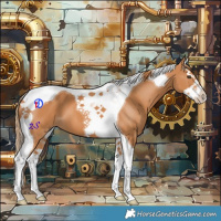 Horse Color:Chestnut Splash Tobiano