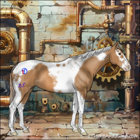 Horse Color:Chestnut Splash Tobiano