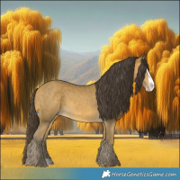 Horse Color:Sable Cream Champagne Splash 