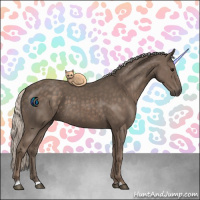 Horse Color:Silver Black 
