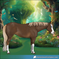 Horse Color:Chocolate Palomino Splash