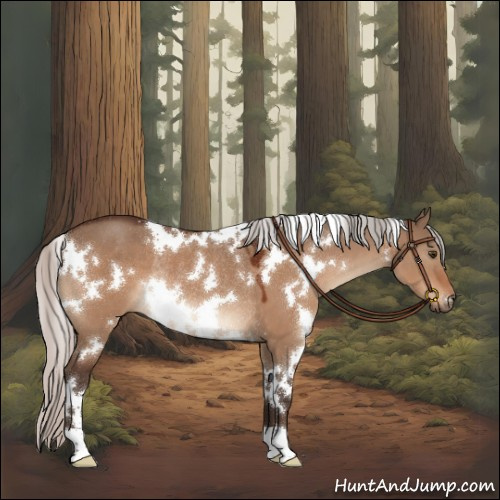 Horse Color:White Spotted Silver Brown Dun Rabicano 