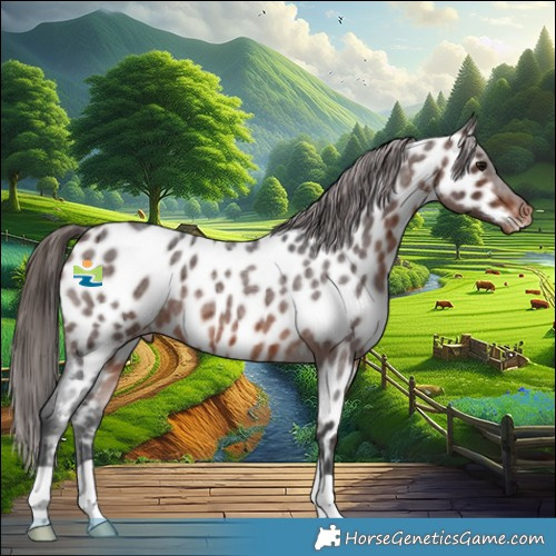 Horse Color:Brown Roan Appaloosa 
