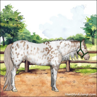 Horse Color:Gray White Spotted Silver Classic Champagne Tobiano Appaloosa 