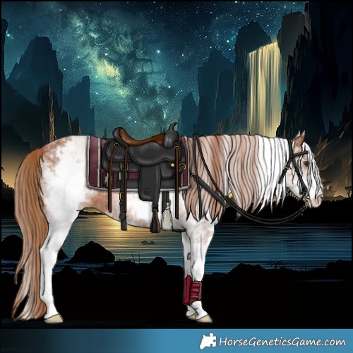 Horse Color:White Spotted Chestnut 