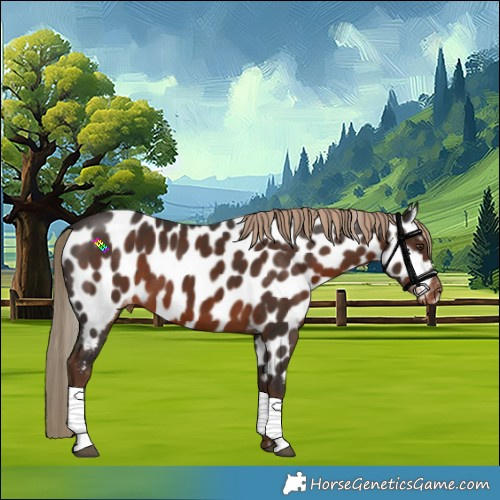 Horse Color:Liver Chestnut Appaloosa 