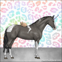 Horse Color:Grullo Splash Tobiano