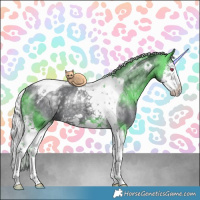 Horse Color:White Spotted Silver Black Chinchilla Ice Splash Tobiano Rabicano 