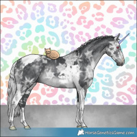 Horse Color:White Spotted Silver Black Chinchilla Ice Tobiano Rabicano 