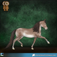 Horse Color:Classic Champagne Mushroom Rabicano 