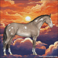 Horse Color:White Spotted Classic Champagne Splash Rabicano 