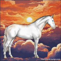 Horse Color:White Spotted Gold Champagne Dun Splash Frame 
