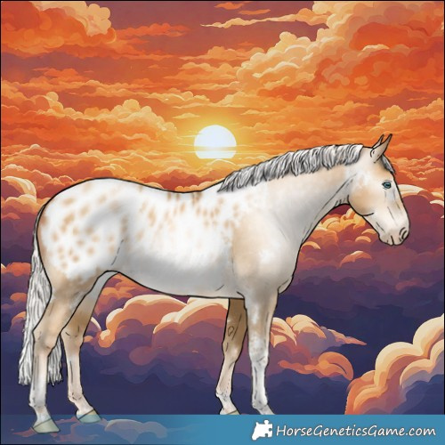 Horse Color:Gray White Spotted Silver Amber Cream Champagne Pearl Tobiano Appaloosa Rabicano