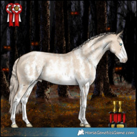Horse Color:Chocolate Palomino Pearl Dun Sabino Rabicano