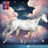 Horse Color:Gray White Spotted Silver Smoky Blue Roan Pearl 