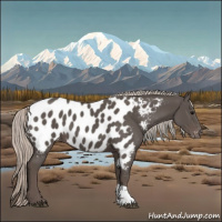 Horse Color:Silver Black Tobiano Appaloosa