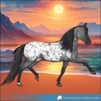 Horse Color:Blue Roan Appaloosa 