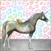 Horse Color:Silver Blue Onyx Tobiano Rabicano 