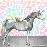 Horse Color:Silver Black Chinchilla Ice Sabino Tobiano Rabicano 