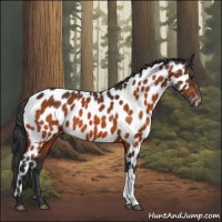 Horse Color:Bay Appaloosa 