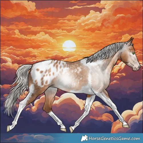 Horse Color:Gray Silver Amber Champagne Tobiano Appaloosa Rabicano 