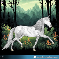 Horse Color:Silver Grullo Chinchilla Splash Tobiano 