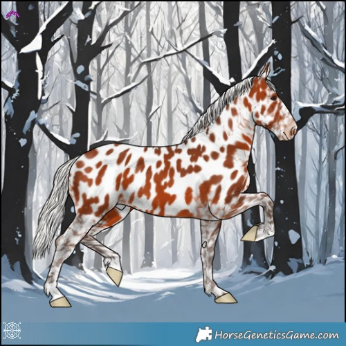 Horse Color:Silver Brown Appaloosa 