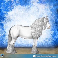 Horse Color:Midnight Brown Ice Onyx Sabino Rabicano