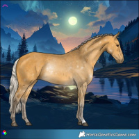 Horse Color:Silver Buckskin 