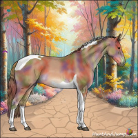 Horse Color:Nacre Chestnut Tobiano 