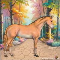 Horse Color:Watercolor Liver Chestnut 