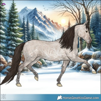 Horse Color:Liver Red Dun Ice Roan