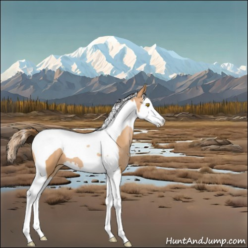 Horse Color:Bay Pearl Splash Tobiano 