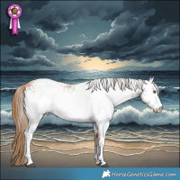 Horse Color:White Spotted Black Pearl 