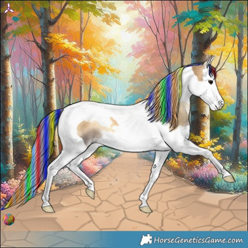 Horse Color:Painted Buckskin Onyx Sabino Splash Tobiano 