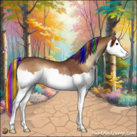 Horse Color:Painted Red Onyx Splash Rabicano