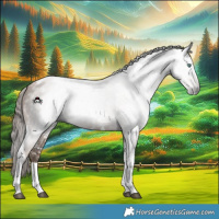 Horse Color:Gray Black Pearl Sabino Tobiano
