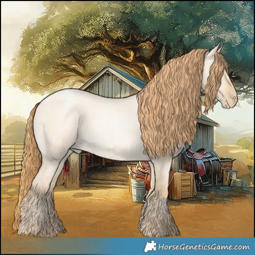 Horse Color:Smoky Grullo Roan Pearl 