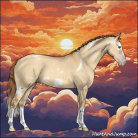 Horse Color:Gray White Spotted Gold Champagne Dun Splash Frame 