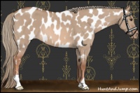 Horse Color:Red Dun Mushroom Near Leopard 